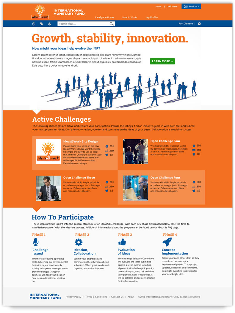Ideas at Work homepage